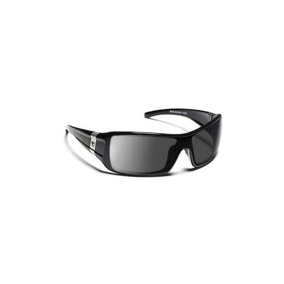 Mason Sharp View Polarized Gray Sunglasses- Glossy Black - Small & Large