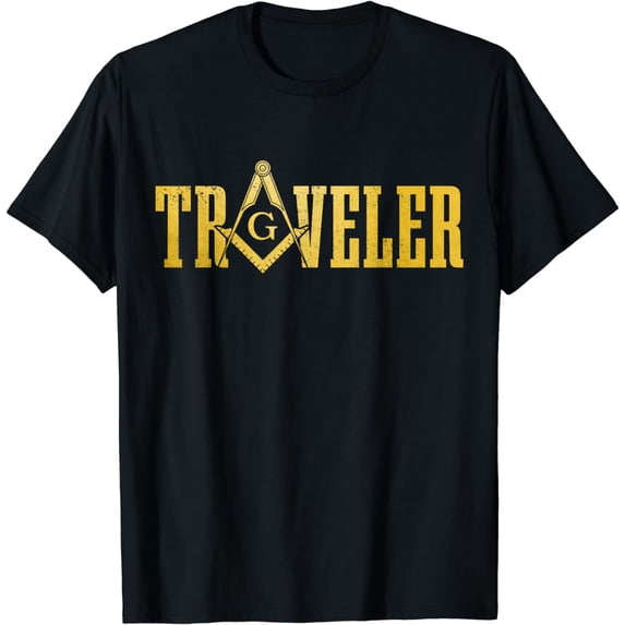 Mason Square & Compass Masonic Traveler Shriner Freemason T-Shirt