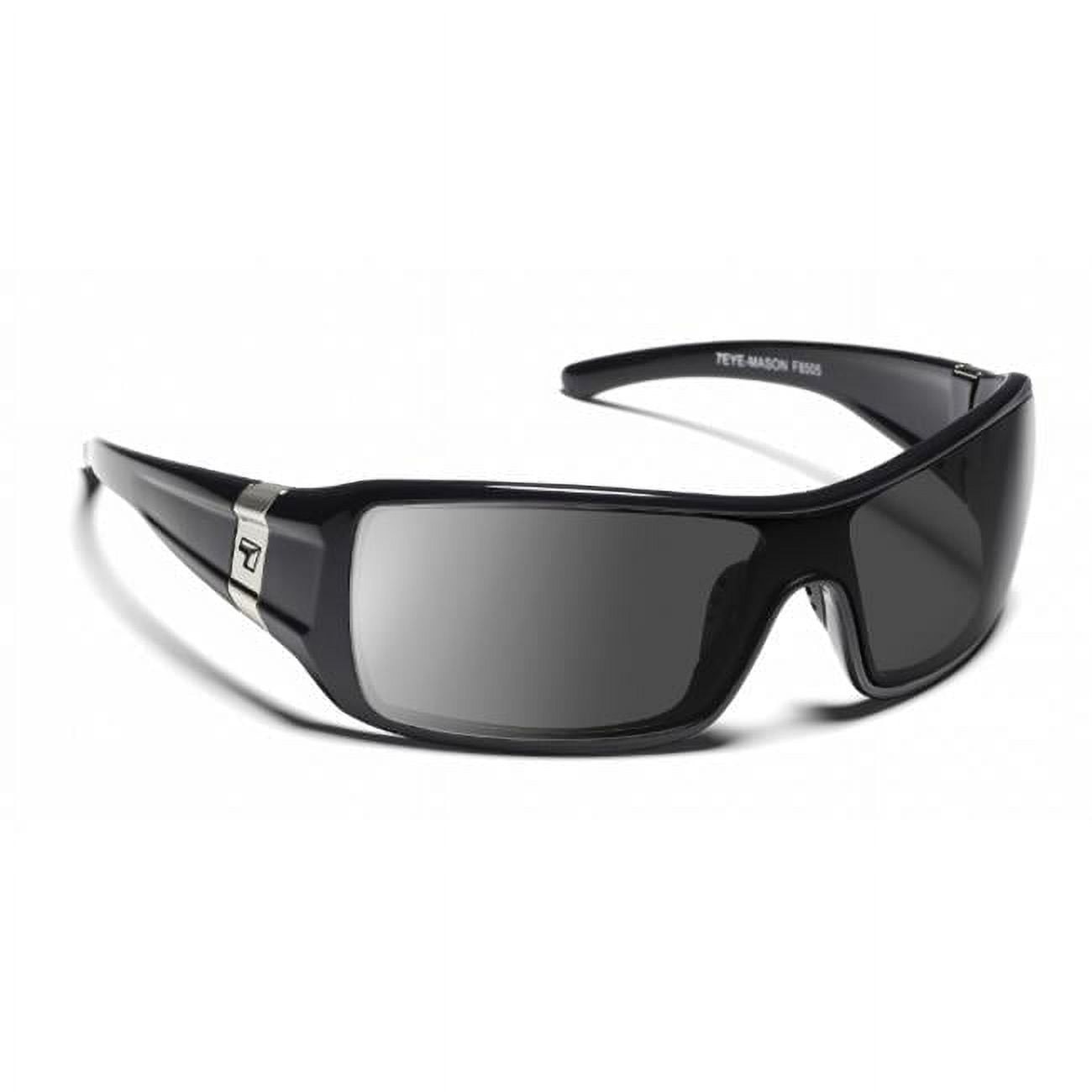 Mason Sunglasses, Glossy Black Frame, SharpView Gray Lens