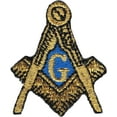 Mason Symbol IronOn Patch [Gold 1.5"]