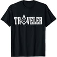 thumbnail image 1 of Mason Traveler Square & Compass Masonic Freemason Shriner T-Shirt, 1 of 3
