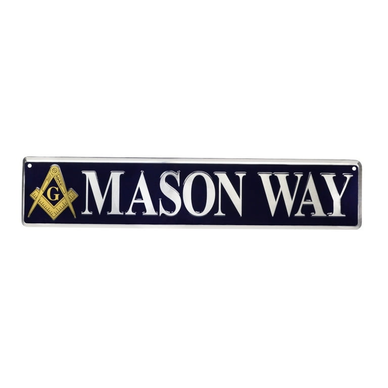 Tin Freemason Mason Way Street Sign Gift Tin Freemason Mason Way Street Sign Gift