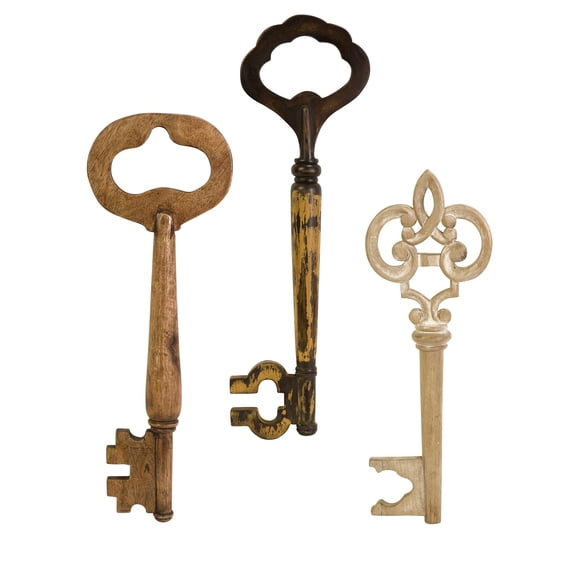Mason Wood Wall Keys - Set of 3