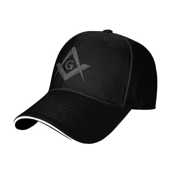Masonic Baseball Cap Black Men Vintage Cotton Baseball Caps Adjustable Soft Dad Hat Ball Hats for Men Women