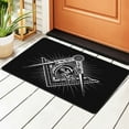 thumbnail image 1 of Masonic Brotherhood Brothers Rugs Doormat, Non-Slip Machine Washable Carpets Floor Door Mat , 36" x 24", 1 of 7