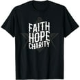 thumbnail image 1 of Masonic Faith Hope Charity Square And Compass Freemason T-Shirt, 1 of 3
