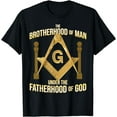 thumbnail image 1 of Masonic Fatherhood Square & Compass Freemason T-Shirt mens t shirt，black，women，funny，misfits，men，journey, 1 of 4