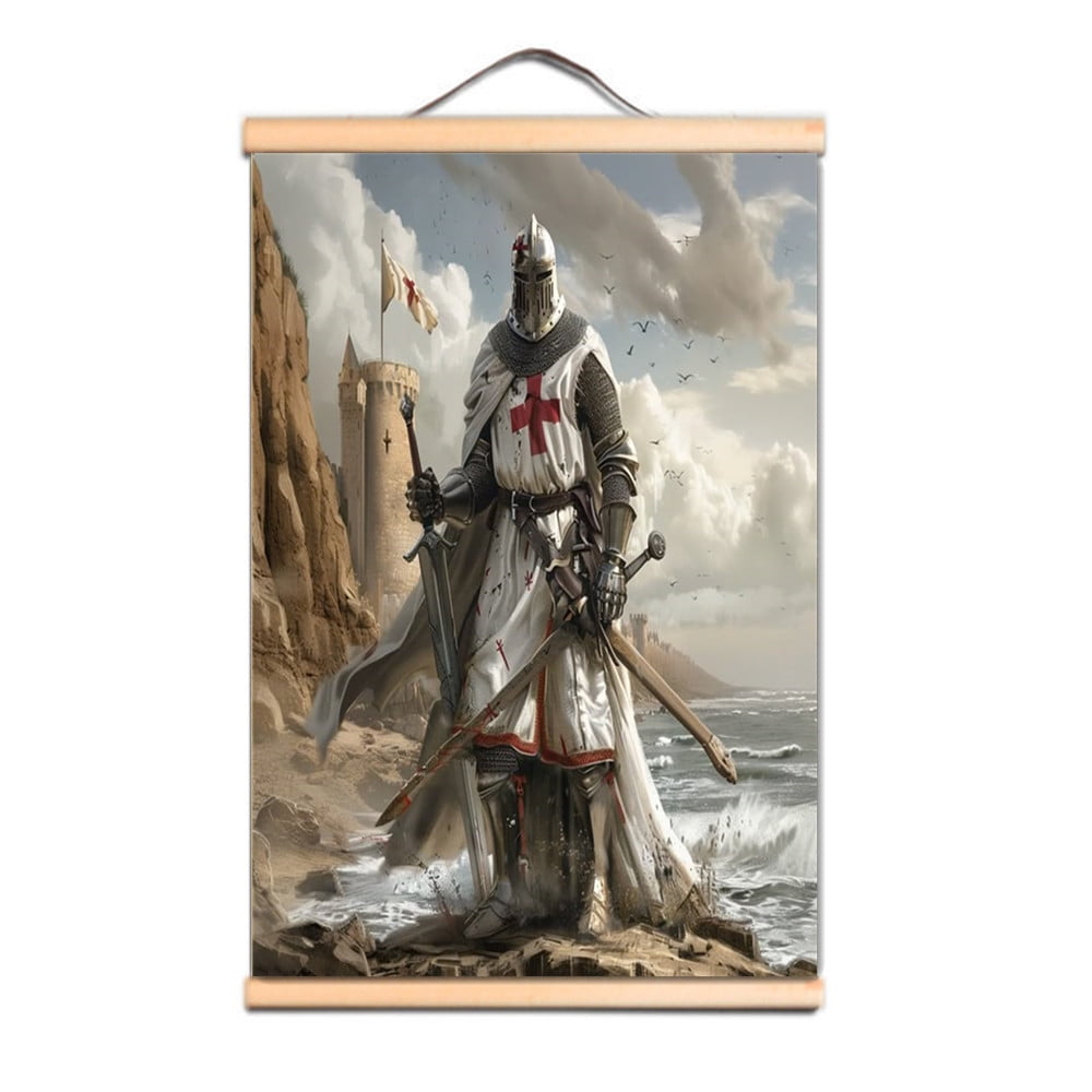Masonic Knights Templar Tapestry Wall Hanging Flag Wall Chart Vintage ...