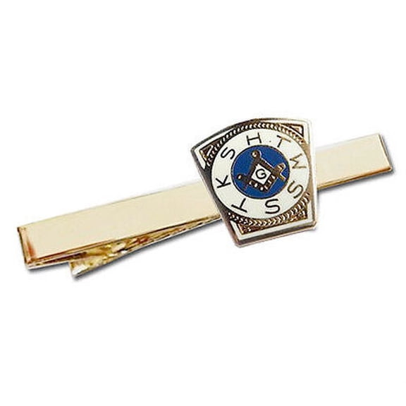 Masonic Mark Master Keystone Tie Clip / Tie Bar - Gold Royal Arch Freemasons