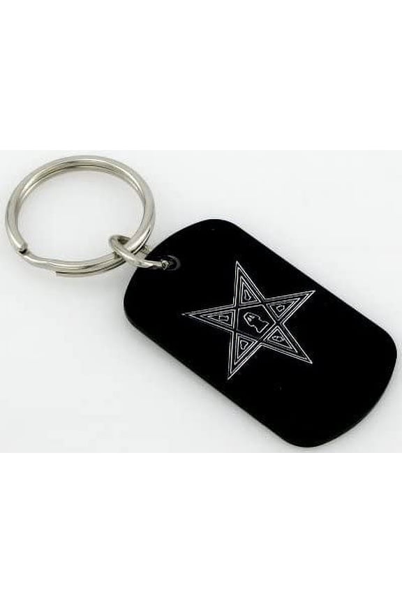 Masonic Mason East Star Ring Key Chain