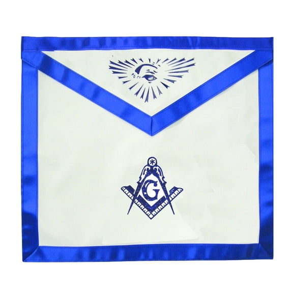Masonic Master Mason Apron Blue Lodge. Freemason Compass Square All Seeing Eye