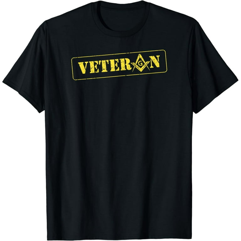 Masonic Shirt Military Veteran Freemason Square & Compass Masonic Shirt Military Veteran Freemason Square & Compass