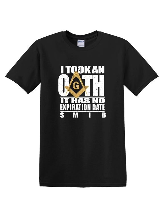 Masonic Oath Square Compass Graphic T-Shirt