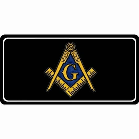 Masonic Patch Photo License Plate