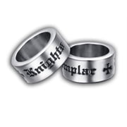 Masonic Rings. 1 Knights of Templar Freemason Ring. Bold text. Thick band