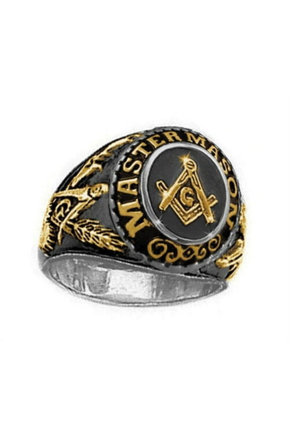 Masonic Rings Gold & Steel Freemason College Masonic rings for sale