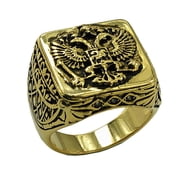 Masonic Rings Gold Tone Scottish Rite Freemason. Russian Coat of Arms Eagle