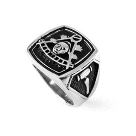 Masonic Rings Masonic Past Master Symbol w/ Gavels. Freemason Ring Steel