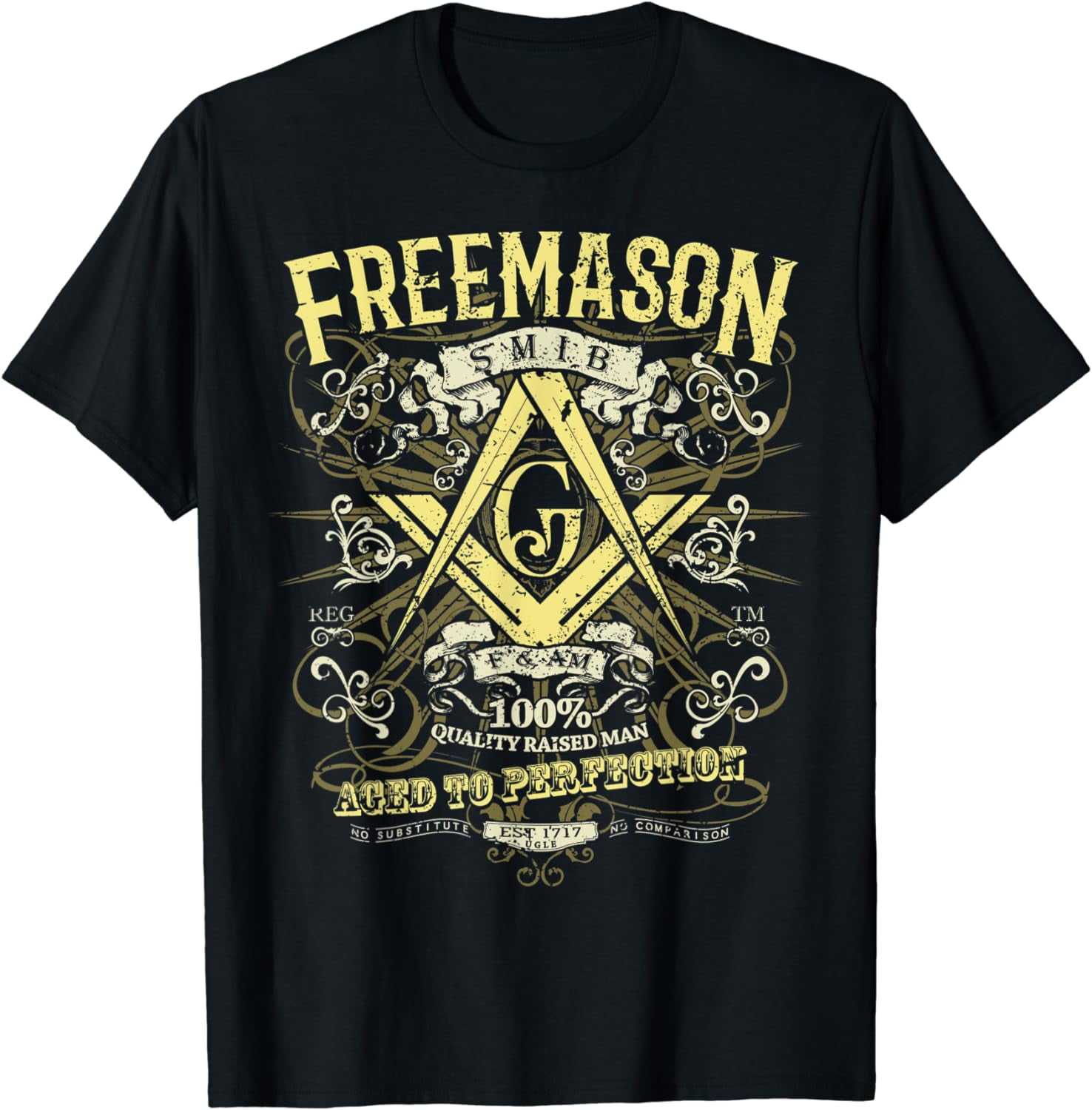 Masonic Shirt Est 1717 Classic Vintage Distressed Style