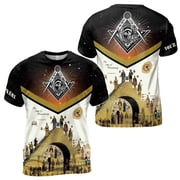 Masonic Shirt, Freemasonry The Structure Of Freemasonry 3D T-Shirt S-5XL