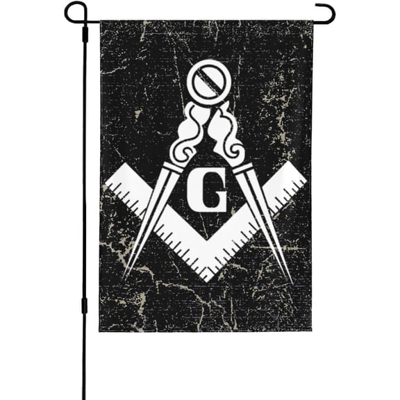 Masonic Shrine Symbol Gift Garden Flag outdoor yard flags 28"x40" Flag Seasonal House Flag Welcome Flag Rustic Farmhouse Decor for Seasonal Holiday