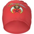 thumbnail image 1 of Masonic Shriner Beanie Hat Men Winter Warm Hat Women Knit Stocking Hat Slouchy Skull Cap Hedging Hat Black, 1 of 8