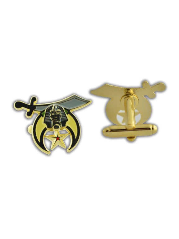 Masonic Shriner Cufflinks / Masonic Apparel - Colorful Cut Out Shriner Emblems