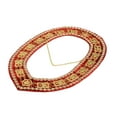 thumbnail image 1 of Masonic Shriner Rhinestones Around Chain Collar Golden on Red Velvet, 1 of 2