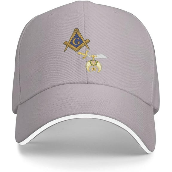 Masonic Shriner Split Baseball Cap Summer Sun Hat Gift Women Trucker Hat Snapback Hat Men Dad Hat Black