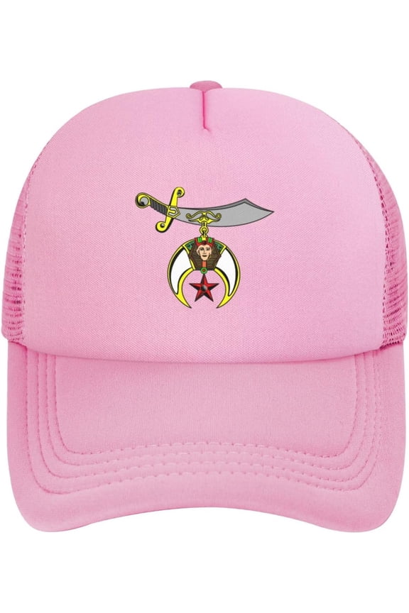 Masonic Shriner Trucker Hat Women Mesh Baseball Cap Sun Hat Cowboy hat Fishing hat Men Dad Hat Black