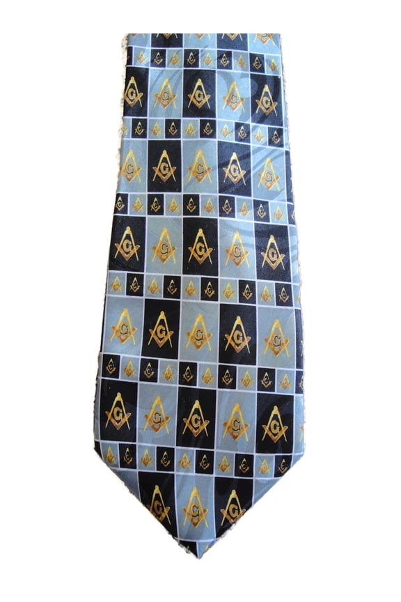 Masonic Square & Compass Religious Neck tie sku 1058