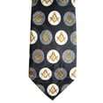 thumbnail image 1 of Masonic Square & Compass Religious Neck tie sku 1061, 1 of 3