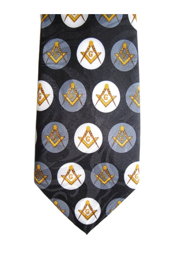 Masonic Square & Compass Religious Neck tie sku 1061