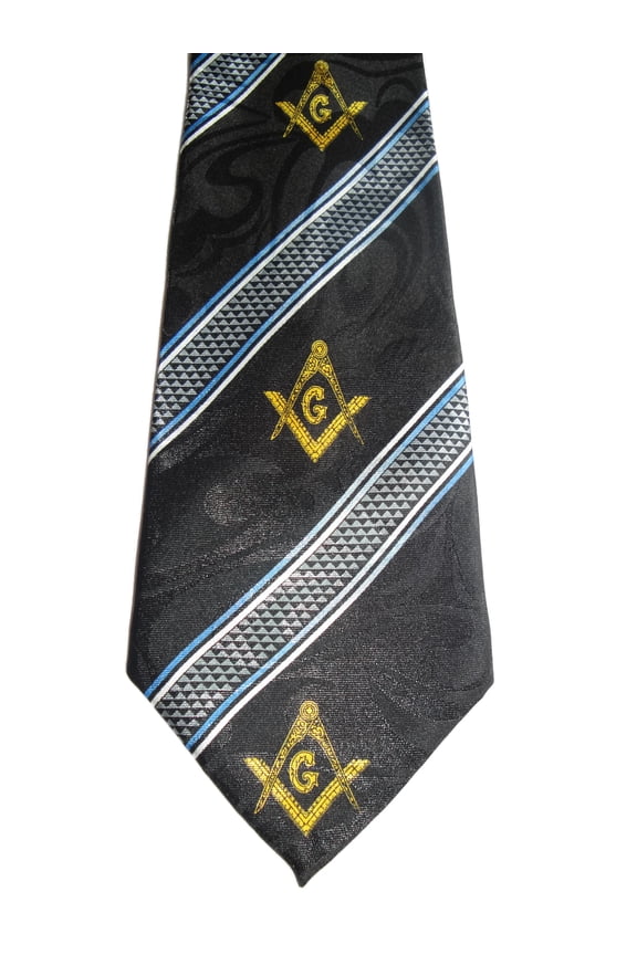 Masonic Square & Compass Religious Neck tie sku 1065