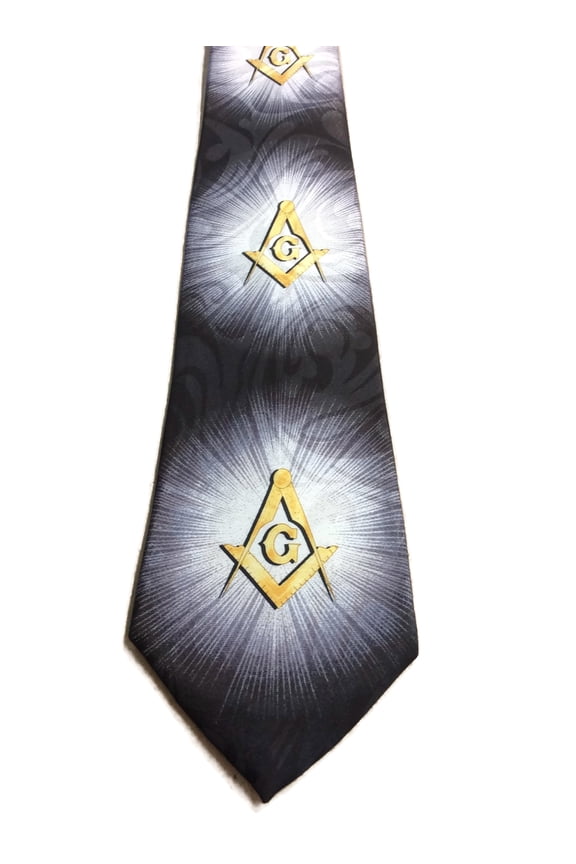 Masonic Square & Compass Religious Neck tie sku 1066