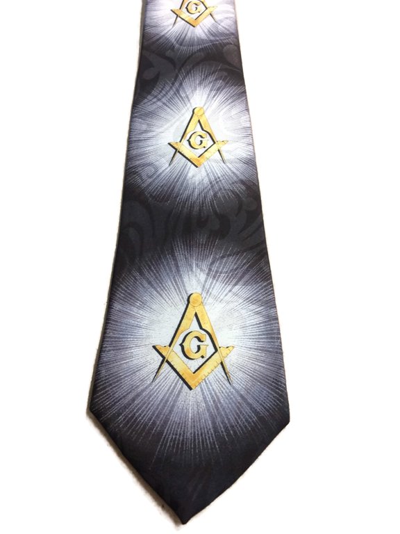 Masonic Square & Compass Religious Neck tie sku 1066