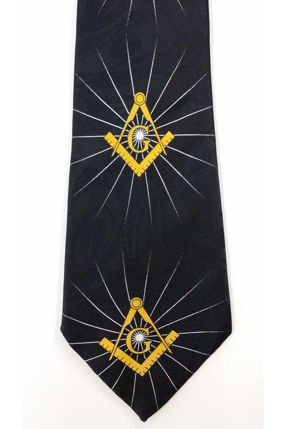 Masonic Square & Compass Religious Neck tie sku 1068