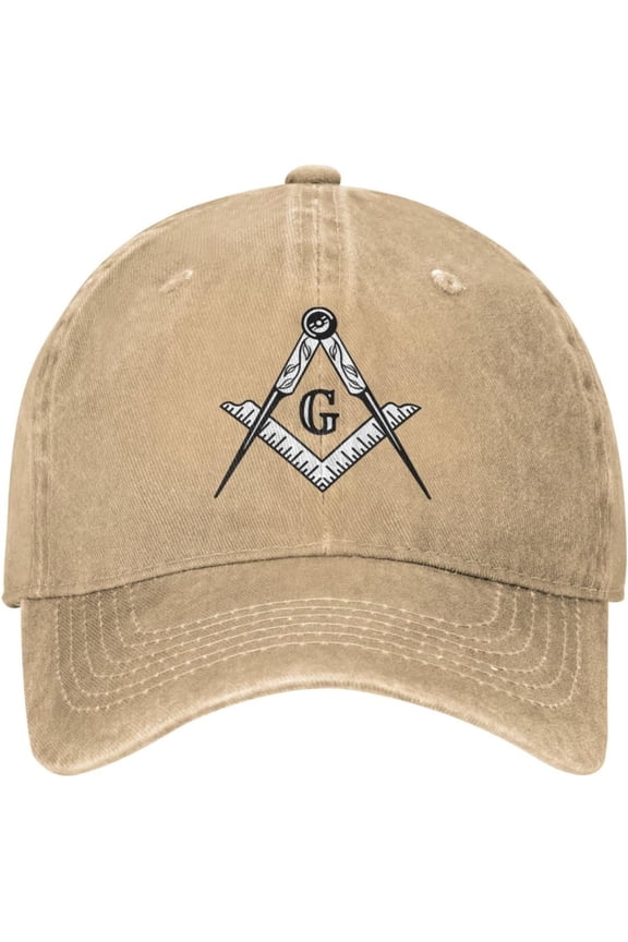 Masonic Square and Compasses Cowboy Hat Men Baseball Cap Hats for Women Dad Hat Adjustable Trucker Hat