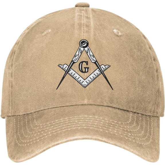 Masonic Square and Compasses Cowboy Hat Men Baseball Cap Hats for Women Dad Hat Adjustable Trucker Hat