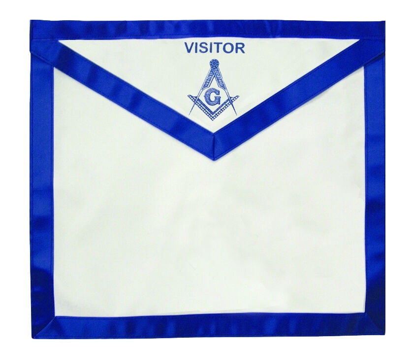 Masonic Visitor Apron Blue Lodge. Freemason Compass Square Mason All Seeing Eye