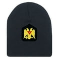 thumbnail image 1 of Masonic Winter Hat - Scottish Rite Wings DOWN - Black Beanie Cap 32nd degree, 1 of 2