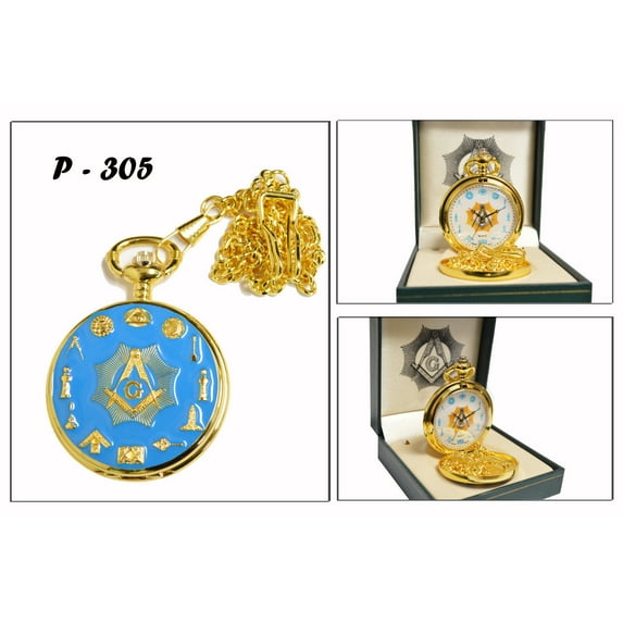Masonic Working Tools Pocket Watch