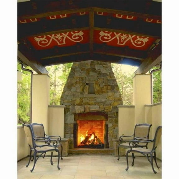 Masonlite MFP39 39 in. Wood Fireplace Box with MFP530 - Use 12 in. Class A UL103 Chimney