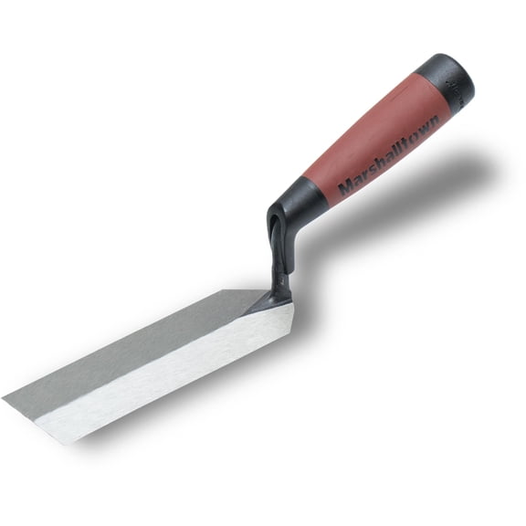 MARSHALLTOWN 58D Margin Trowel, 8-in x 2-in High Carbon Steel, DuraSoft Handle, Masonry Tool
