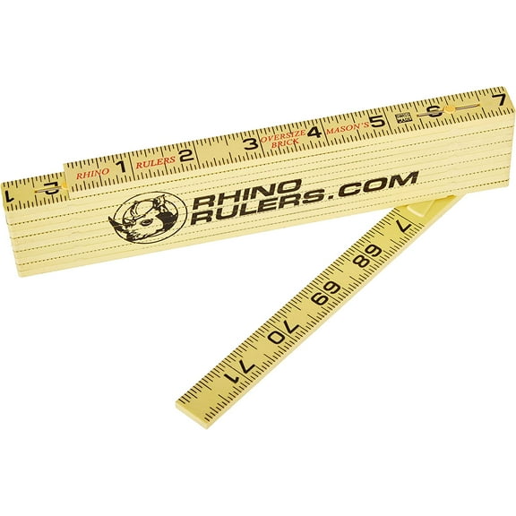 Masonry Ruler 6' Folding Rule Oversized Brick Spacing