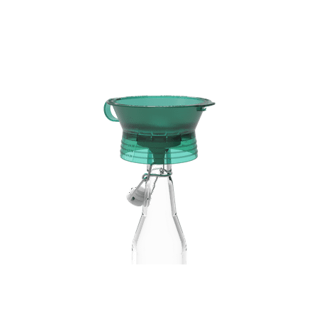 Masontops 6-in-1 Wide Mouth Canning Funnel with Built-In Strainer, Hands-Free Canning Accessory for Regular and Wide Mouth Mason Jars, Includes Bottle-Filler Spout and Headspace Guide