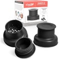 thumbnail image 1 of Masontops Cocktail Shaker Lids – Compatible with any Regular Mouth Mason Jar – 2-Pack with 1oz Jigger Caps - Black, 1 of 6