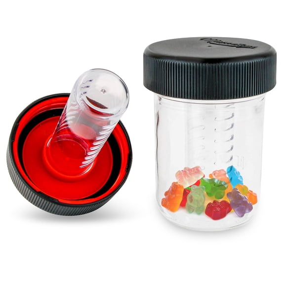 Jar Safe Child-Resistant Lids Regular Mouth Red