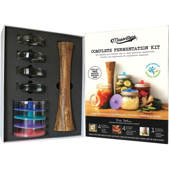 Masontops Mason Jar Complete Fermentation Kit - Single Pack