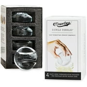 Masontops Pickle Pebble Glass Infinity Weights for Fermenting - Pickling Weight Set - Small/Regular Mouth Mason Jar Fermentation